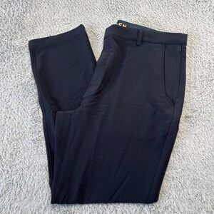 TEREN Everyday Traveler Pants Mens 36x30 Black NWT Stretch Chino Quick Dry Golf